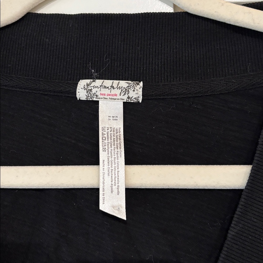 Free People Black Cotton Jumpsuit - Picture 2 of 5